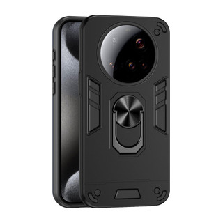 Dành Cho Xiaomi 15 Ultra Ốp điện thoại Thiết Kế Chiến Binh Lưng Cứng Có Giá Đỡ Nhẫn Chống Sốc Mềm TPU Nâng Cạnh Mỏng Bao