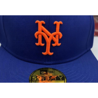 MLB Thêu, New York Mets Team, Xanh lam, Mũ bóng chày đa năng, vừa vặn