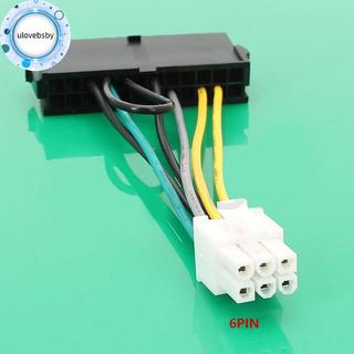 Ulovebsby 24Pin Nữ Sang 6P Nam Bộ Chuyển Đổi Nguồn Điện Cáp Cho Dell 6 PIN 3060 7050 Mainboard VN