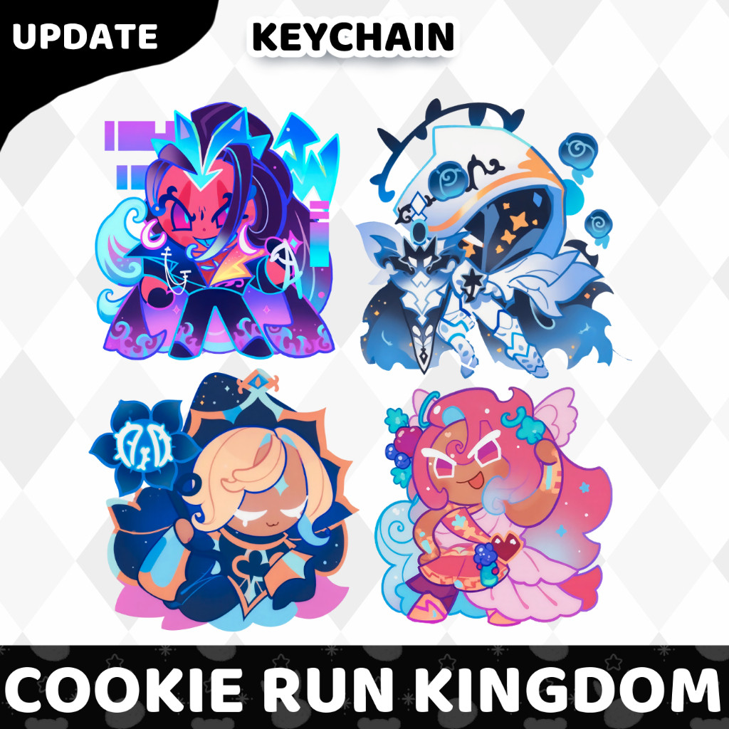 Ganci/móc chìa khóa Acrylic Cookie Run KINGDOM-trang phục huyền thoại