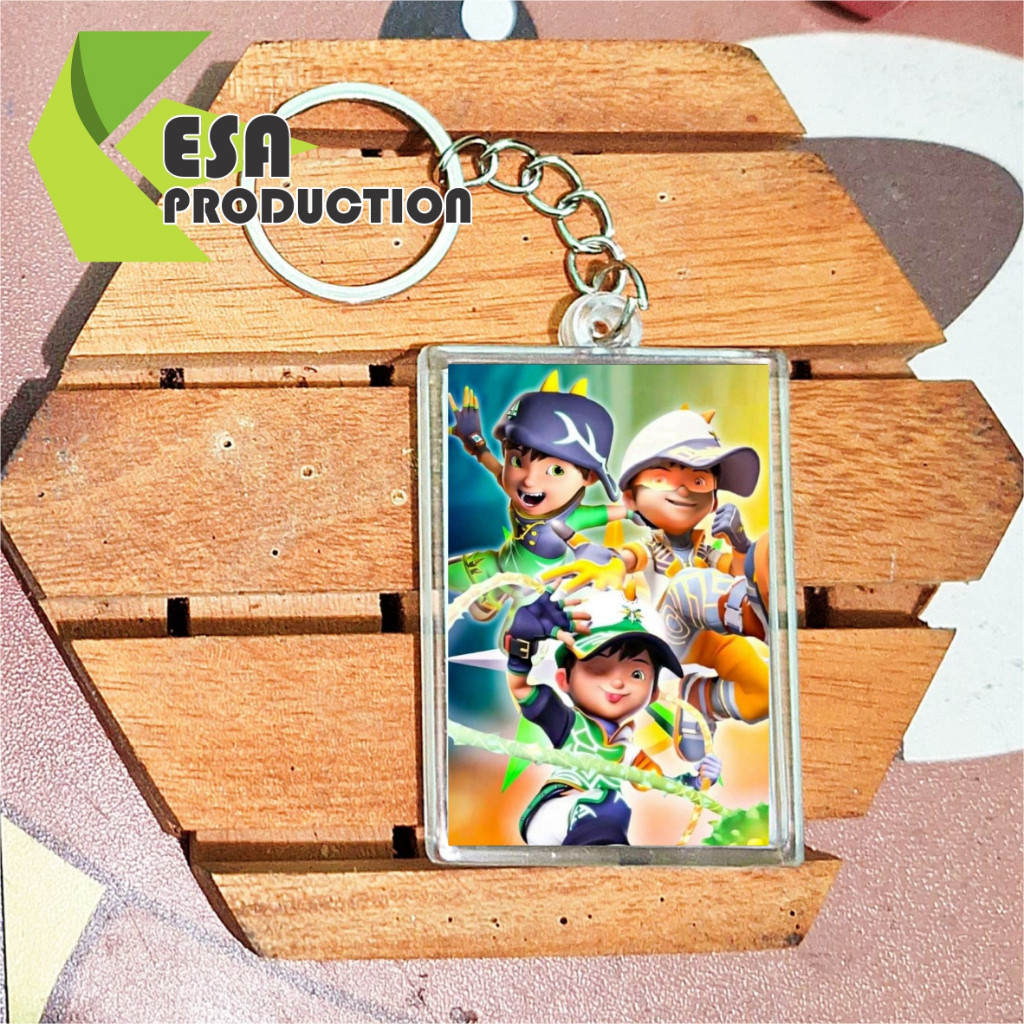 Móc khóa chèn BoBoiBoy giấy