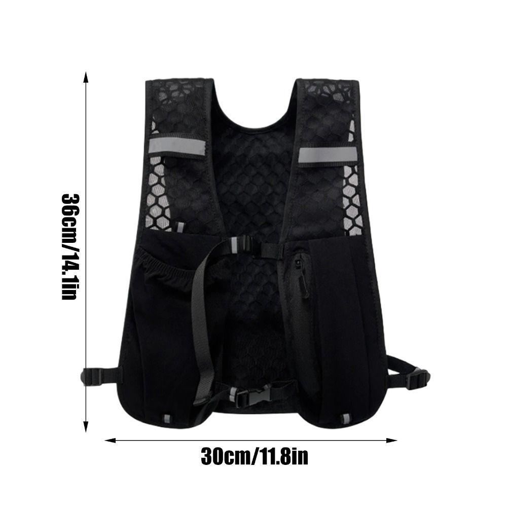 Áo Vest Chạy Bộ & Xe Đạp SAVORBOX - Nylon Chống Thấm Nước, Phản Quang, Có Hộc Bình Nước và Giá Đỡ Điện Thoại
