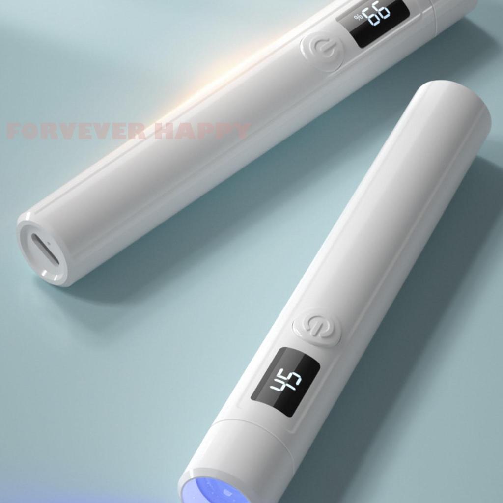 Đèn móng tay UV cầm tay Máy sấy móng tay không đau di động có đầu silicon cho Gel Nail Art Flash Chữa đèn