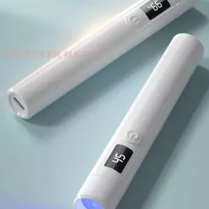 Đèn móng tay UV cầm tay Máy sấy móng tay không đau di động có đầu silicon cho Gel Nail Art Flash Chữa đèn