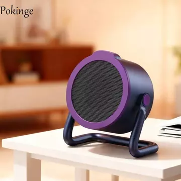 Máy sưởi để bàn di động POKINGE, Máy sưởi điện hoạt động siêu nhanh, Đầu sưởi ấm nhanh Bảo vệ quạt sưởi ấm im lặng Máy sưởi không gian sưởi ấm mùa đông