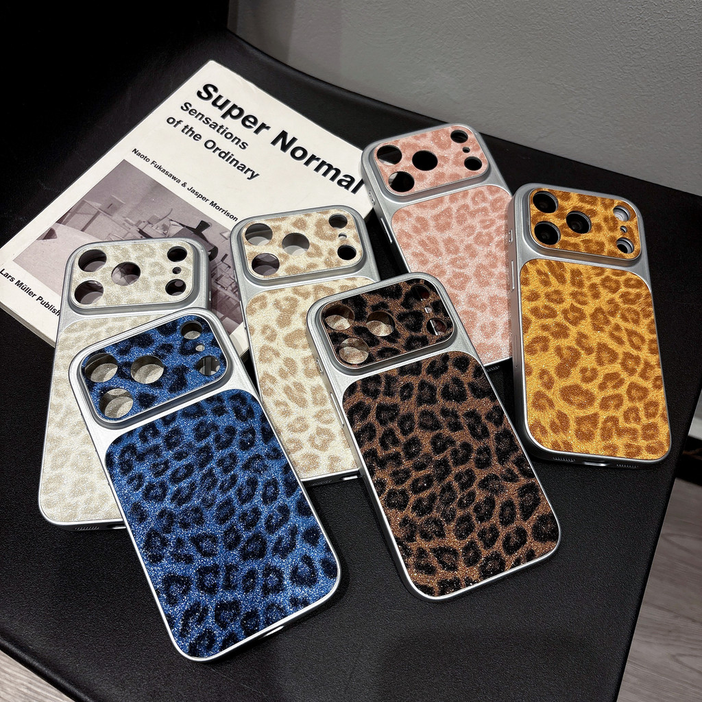 Ốp điện thoại bảo vệ silicon in hình con báo thời trang cho iPhone 17 Pro Max iPhone 17 16 15 14 13