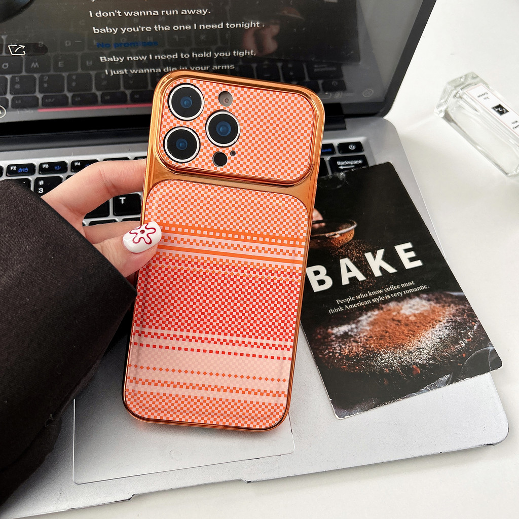High-end striped iPhone case is suitable for iPhone 17 Pro Max, 17, 16, 15, 14, 13, 12, and 11