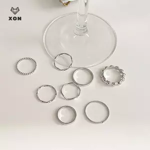 Nhẫn Oril Màu Vàng Hình Học Rỗng, Phù Hợp Cho Nữ, Style Punk