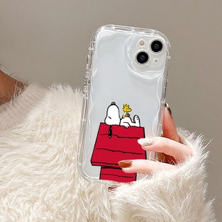 Ốp điện thoại Sóng S-Snoopys Hoạt Hình May Mắn Cho OPPO Reno 13 11 10 12 Pro + Reno 13F 11F Vỏ Sóng 3D Vỏ Mềm