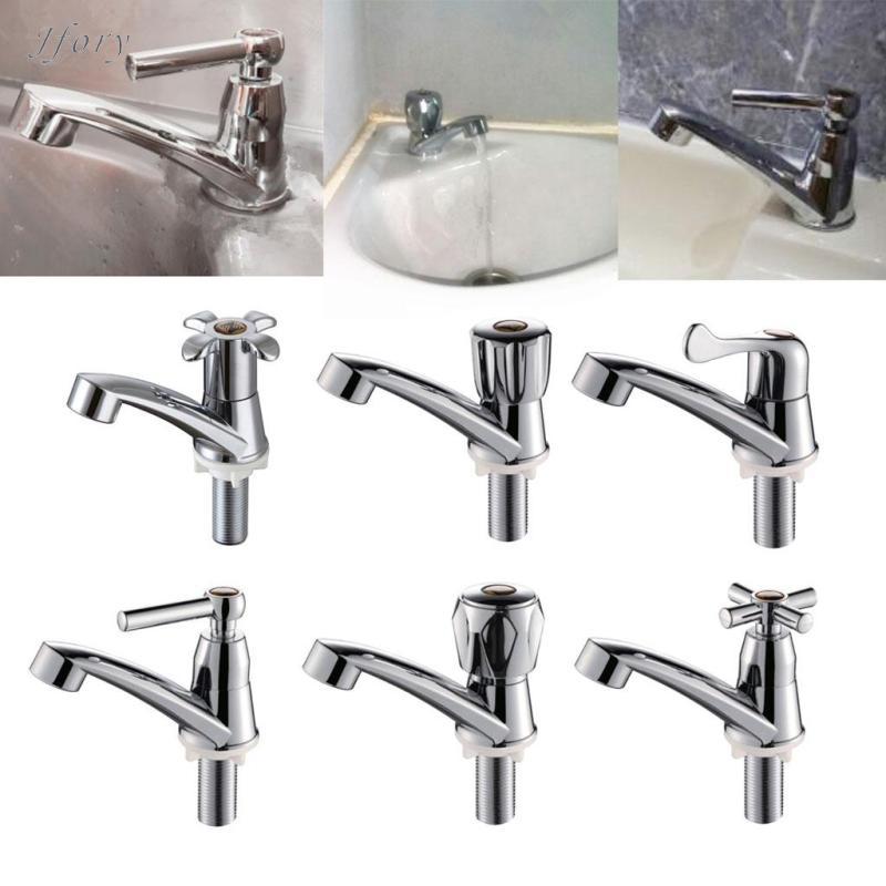 Jfory Vòi nhựa mạ bạc Vòi kéo phòng tắm và nhà bếp Vòi nước phun, tay cầm đơn, xoay G1 / 2 ''