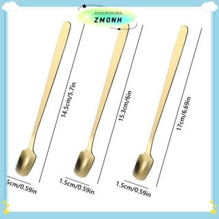 ZMONH 1 Chiếc Thép Không Gỉ Tay Cầm Dài Thìa Đá Bộ Đồ Ăn Cho Cà Phê & Trà Kem Món Tráng Miệng Khuấy Thìa Muỗng Không
