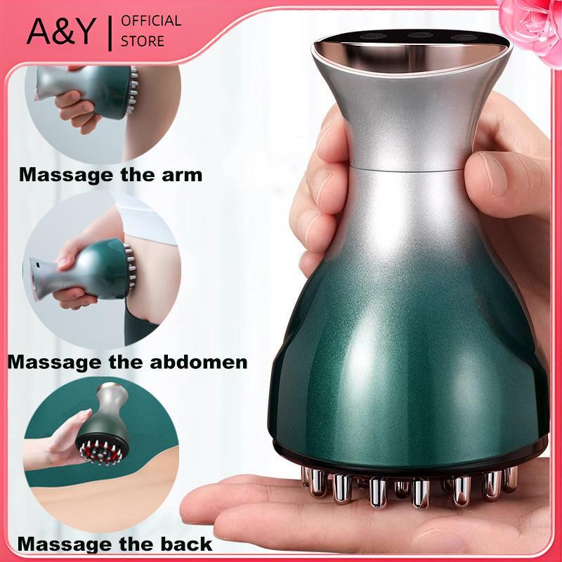 A & Y Sạc Guasha Máy Mát Xa Định Hình Cơ Thể Làm Nóng Kinh Tuyến Cạo Bàn Chải Lymphatic Giải Độc Chế Độ Nạo vét Mỡ Đốt.