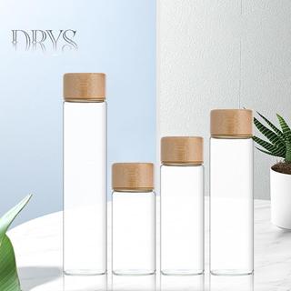 (TFT) Hộp đựng hạt cà phê Ống thủy tinh có dụng cụ gỗ Ống đóng chai Bảo quản ngũ cốc Hộp kín bằng gỗ Dụng cụ Barista Quà tặng MỚI