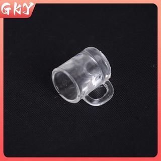 GKY 4 Chiếc 1 / 12 Nhà Búp Bê Thu Nhỏ Bộ Đồ Ăn Nhà Bếp Nhựa Bia Cốc Thủy Tinh GKY
