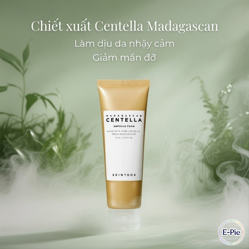 【Nhập khẩu】SKIN1004 Madagascar Centella Sữa Rửa Mặt Rau Má Hàn Quốc Làm Sạch Dịu Nhẹ 125ml