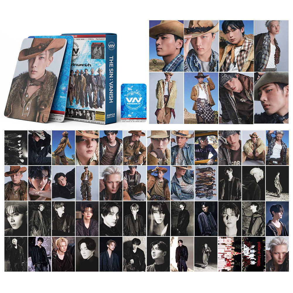 LINXX 55 CÁI THE SIN VANISH Series ENHYPEN Kpop Photocards Lomo Cards Set Bộ sưu tập người hâm mộ Kpop Boy Group Idol Merch Quà tặng cho người hâm mộ Sinh nhật Giáng sinh Thẻ ảnh kỷ vật