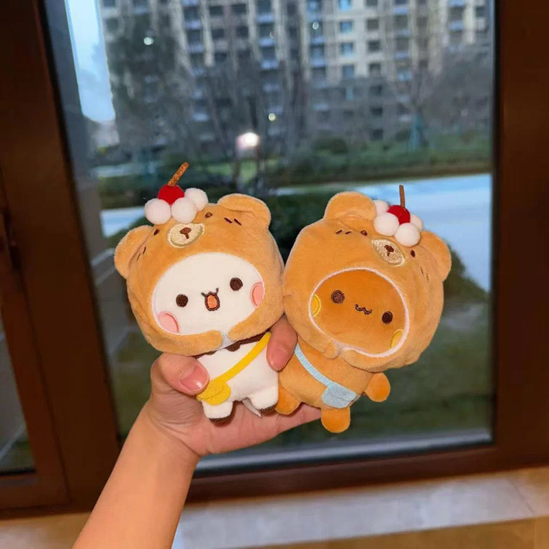 Gấu Trúc Dễ Thương Bubu Dudu Sang Trọng Búp Bê Mũ Đeo Chéo Sang Trọng Móc Khóa Mặt Dây Chuyền Cô Gái Ngọt Ngào Búp Bê Đồ Chơi Sinh Nhật Ngày Lễ Quà Tặng
