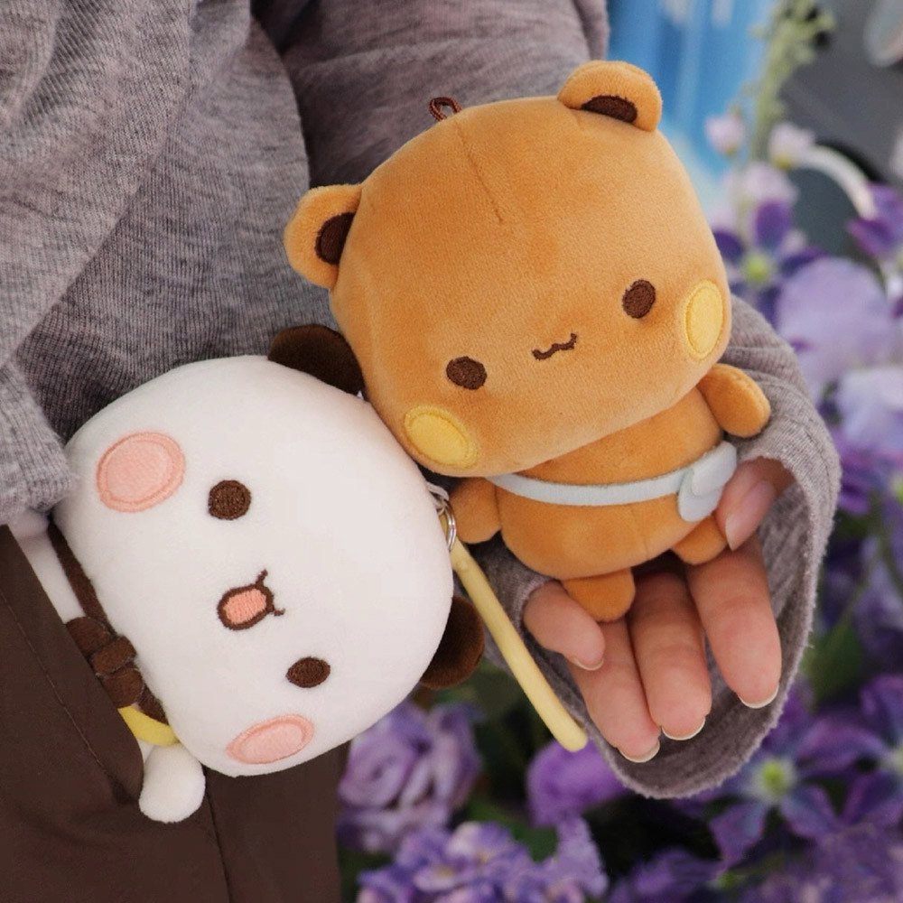 12cm Yier Bubu và Dudu Sang Trọng Móc Khóa Búp Bê Nhồi Bông Mềm Bé Gái Túi Thời Trang Treo Trang Trí Trang Trí