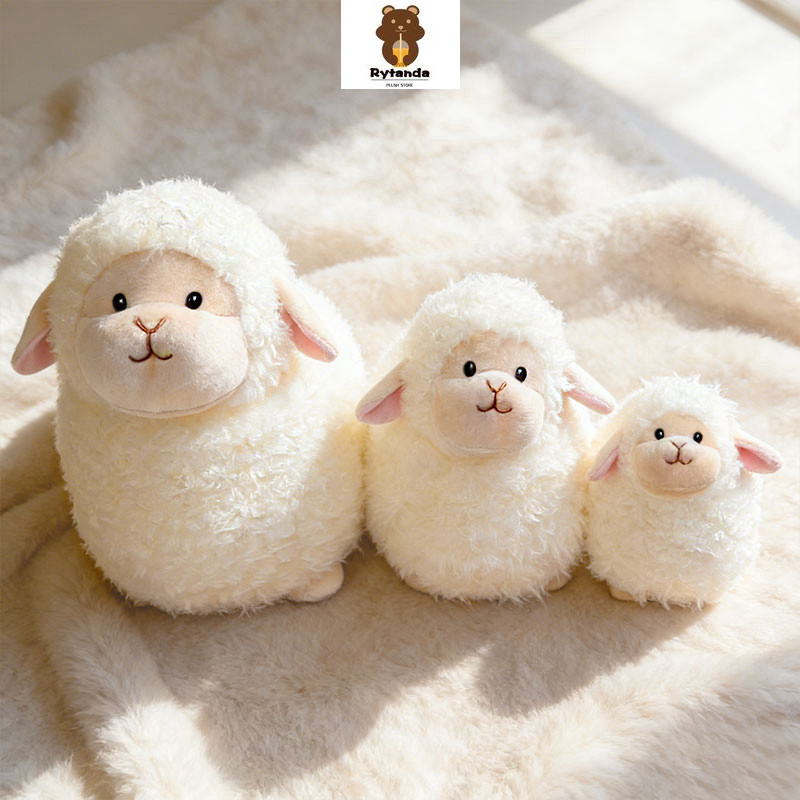 Rytanda Mô Phỏng Dễ Thương Cừu Sang Trọng Đồ Chơi Cho Trẻ Em Bé Trai Bé Gái Gối Cừu Mềm Động Vật Sang Trọng Trẻ Em Bạn Gái Giáng Sinh Sinh Sinh Nhật Trao Đổi Quà Tặng Năm Mới Trang Trí Nhồi Bông Sang Trọng
