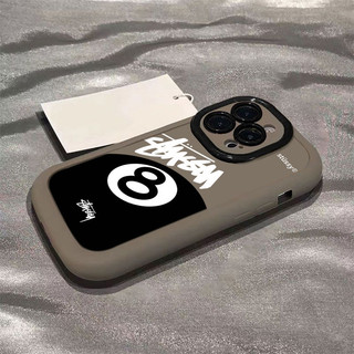 Ốp lưng IPhone 17 16 15 14 13 12 11 Pro Max XRXSMax 78 Plus Đen Kích thước 8 Ball Case Soft Case Chống ngã