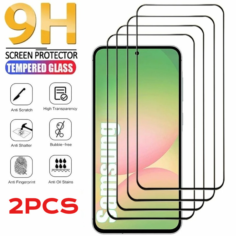 2 Miếng Dán Bảo Vệ Màn Hình HD Kính Cho Samsung Galaxy A17 A16 A15 A14 A13 Riêng Tư Kính Cường Lực Trong Suốt Cho Galaxy A07 A06 A05s A05 SM-A137 Chống Gián Điệp Cạnh Đen Kính Phim