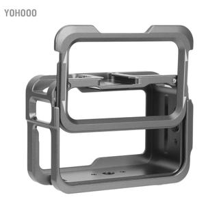 yohooo Vỏ bảo vệ cho vỏ lồng camera hành động Osmo với 2 đế gắn giày lạnh SilverWhite.