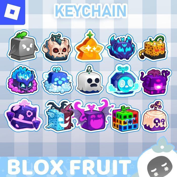 Ganci / Gantungan Kunci Akrilik ROBLOX BLOX FRUIT (40+ FRUIT) - ROCKET FRUIT