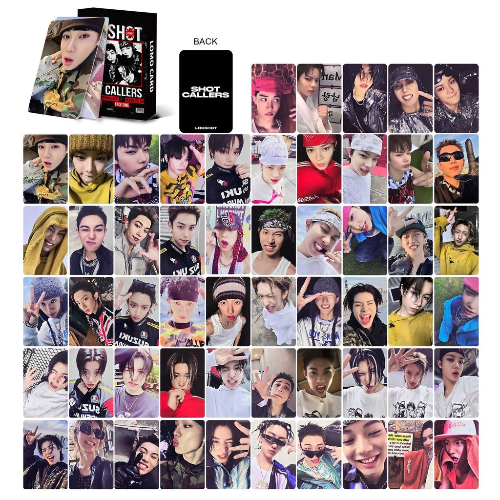 50-92 Cái / hộp LNGSHOT SHOT CALLERS Album Laser Photocards DEBUT