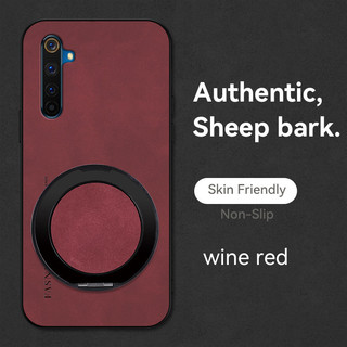 Áp dụng cho Realme6 Realme6s REALME 6 6S RMX2001 RMX2002 Vỏ Realme Narzo Kim loại xoay giá đỡ từ tính bảo vệ ống kính, vỏ chống sốc X7FE