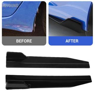 soyoung banapoy Bộ khuếch tán cánh bên váy 560mm Bộ chia Rocker trái phải Bộ khuếch tán Winglet Cánh gió Bộ chia mở rộng Canard cho hầu hết các loại xe (Đen bóng)