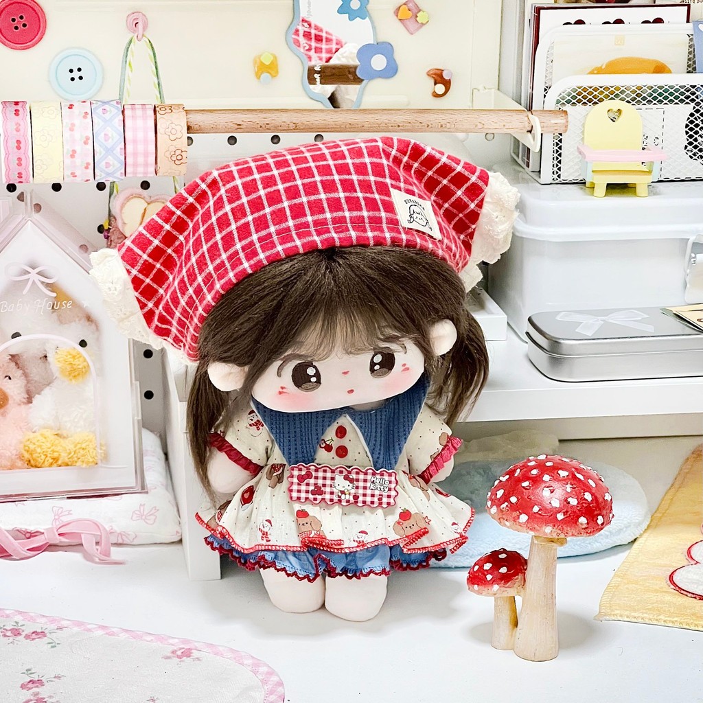 20Cm Bánh Trà Quần Áo Cho Bé 20Cm Gothic Cotton Búp Bê Thiết Kế Quần Áo Váy Chính Hãng 3.14