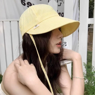 Mũ Bucket Chống Nắng Kẻ Sọc Có Dây Buộc, Mũ Che Nắng Đi Biển, Đi Du Lịch Phong Cách Hàn Quốc