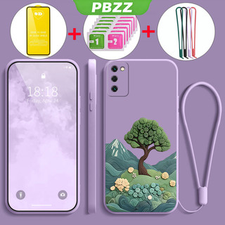 Có Vỏ Phim Mềm Cho samsung s20 ultra s20 plus s20 Fe samsung s20 Vỏ Điện Thoại Vỏ Mềm Silicon Lỏng Chống Sốc Thiết Kế Mới Thẩm Mỹ Manga Cây YTMLS01
