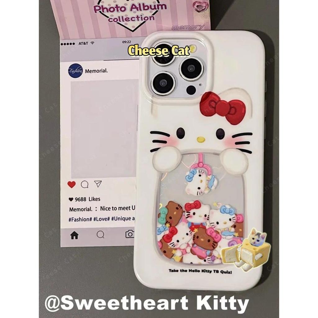 Ốp điện thoại hình con mèo Kitty dễ thương máy Kitty cho iPhone 13 14 15 16 17 Pro Max 6 7 8 Plus XR Xs Max 16E 17 Air