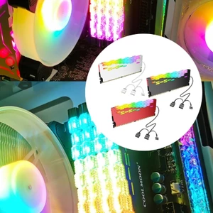 Vỏ RAM nhớ ARGB đa năng có hỗ trợ đồng bộ hóa 5V 3Pin và thiết kế nhựa ABS để tăng cường làm mát