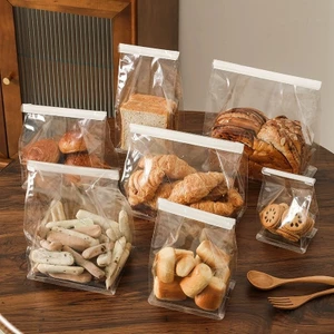 10 CÁI Túi đựng bánh ngọt trong suốt Bánh mì nướng Bánh mì nướng Túi đóng gói bánh mì