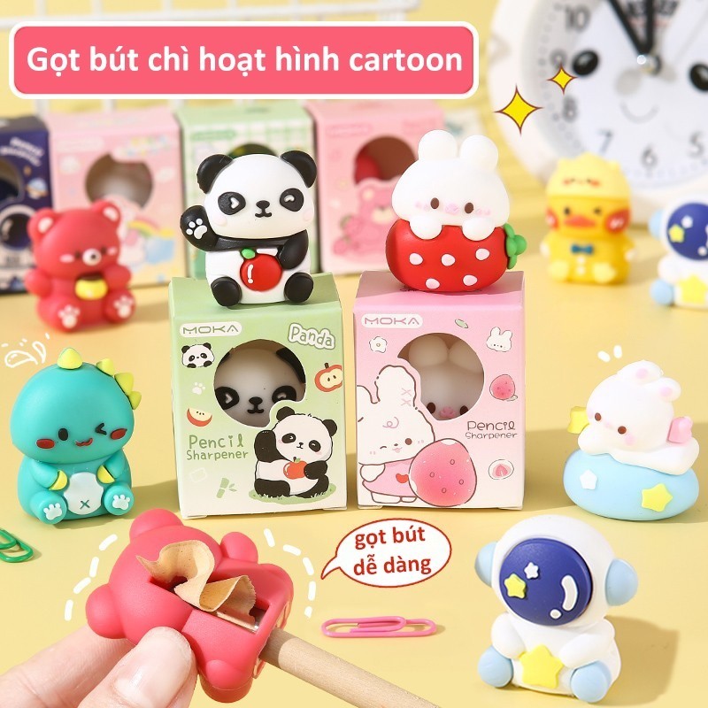 Đồ gọt bút chì hình thú dễ thương - Chuốt bút chì sáng tạo, tạo hứng thú cho việc học tập và vẽ tranh