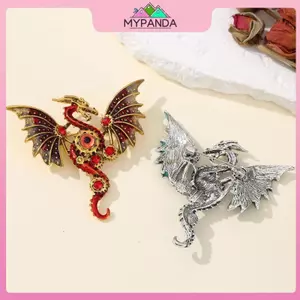 MYPANDA Cơ Hình Rồng Màu Trâm Phong Cách Retro - Phụ Kiện & Huy Hiệu