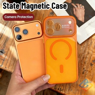 Ốp Điện Thoại Từ Tính Cao Cấp Cho IPhone 17 Pro Max 13 14 15 16 Pro Max Vỏ Cứng Bảo Vệ Camera Vỏ Chống Sốc
