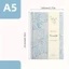 Sổ tay bìa cứng FAVORITEGOODS, Sách tài khoản tay bìa vàng A5, Giấy dày hình Lily dập nổi sáng tạo để viết phác thảo