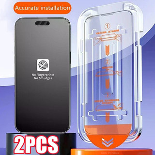 Matte Oleophobic Lớp phủ không bụi Lắp đặt Bảo vệ màn hình cho iPhone 13 11 12 14 17 Pro Max 15 16 Plus XR X Kính mờ