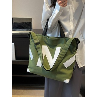 Túi vải nữ 42 x 33 x 13cm phong cách Nhật Bản, túi xách tote học sinh, đeo vai, văn học đơn giản