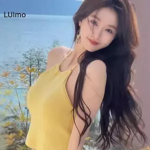 Camisole haltern cổ sweetheart dáng slim-fit cho nữ mùa hè