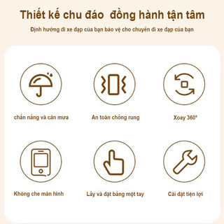 Giá đỡ điện Thoại Cho Xe Máy Và Xe đạp, Xoay 360°, Chống Sốc, Chống Nắng, Chống Mưa, Lắp đặt Chắc Chắn