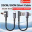 Thiết kế uốn cong đôi Cáp bện Nylon USB / Type C sang Type C Cáp sạc siêu nhanh 100W Dây sạc điện thoại di động cho ios15-17 / Android