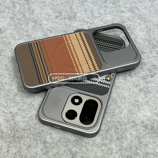 Ốp Điện Thoại Cho One Plus 15 Khâu Họa Tiết Kevlar Mờ Từ Tính Lỗ Lớn Chống Sốc Cứng
