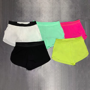 Factory Supply Sports Running Marathon Adhesive High Quality Shorts Quick-Drying Breathable and Loose Competitive Three-Point Waist Bag Shorts o4If