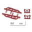 Nhôm Rock Thanh Trượt Bàn Đạp Bên Cho 1 / 24 RC Bánh Xích SCX24 90081 C10 Khung Xe Phụ Kiện
