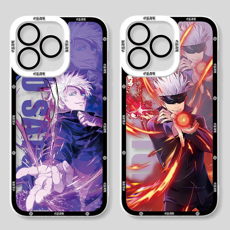 Ốp Điện Thoại Gojo Satoru Cho Redmi A5 Note 11 10 10S 9T 9 9S 8 12 Pro Max 11S 12S 9 10 4G Vỏ Jujutsu Kaisen Itadori Yuji Phim Hoạt Hình Chống Sốc Chất Lượng Cao Trong Suốt Thời Trang Vỏ TPU