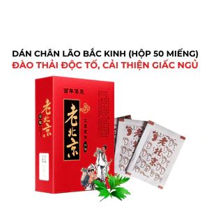 Hộp 50 Miếng Dán Chân Ngải Cứu Thải Độc Hỗ Trợ Giấc Ngủ Và Giảm Mỏi